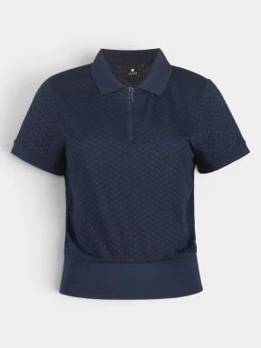 tricou cu guler pt. femei Luhta Luhta Ajanki albastru inchis 1