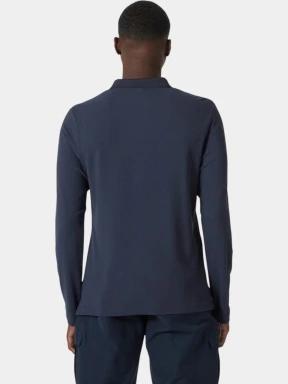 tricou cu maneci lungi si guler pt. barbati Helly Hansen Crewline Ls Polo albastru inchis 3