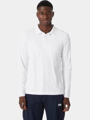 tricou cu maneci lungi si guler pt. barbati Helly Hansen Crewline Ls Polo alb 1