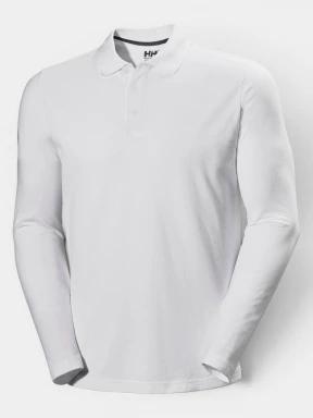 tricou cu maneci lungi si guler pt. barbati Helly Hansen Crewline Ls Polo alb 1