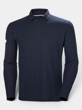tricou cu maneci lungi si guler pt. barbati Helly Hansen Crewline Ls Polo albastru inchis 1