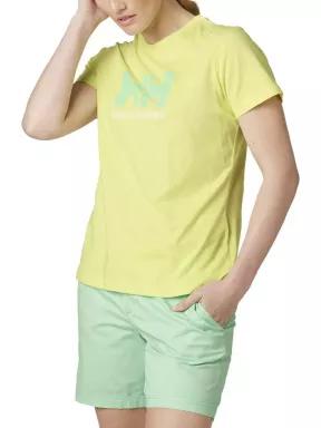 tricou cu maneci scurte pt. femei Helly Hansen W Hh Logo T-Shirt galben 1