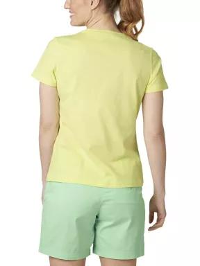 tricou cu maneci scurte pt. femei Helly Hansen W Hh Logo T-Shirt galben 3