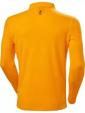 tricou cu maneci lungi si guler pt. barbati Helly Hansen Skagerrak Quickdry Rugger portocaliu 3