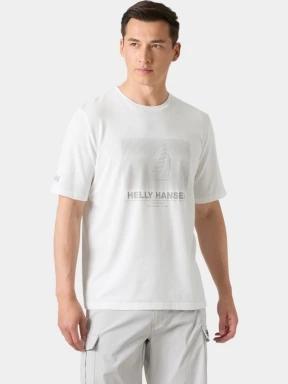 tricou cu maneci scurte pt. barbati Helly Hansen Hp Race Graphic T-Shirt alb 1