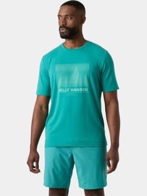 tricou cu maneci scurte pt. barbati Helly Hansen Hp Race Graphic T-Shirt verde 3