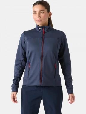 pulover polar pt. femei Helly Hansen W Crew Fleece Jacket albastru inchis 1