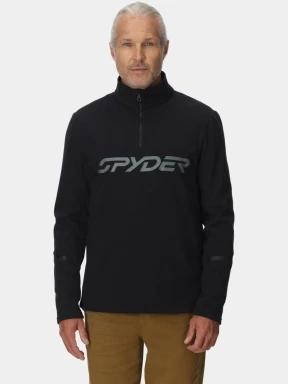 pulover polar pt. barbati Spyder Speed Fleece 1/2 Zip negru 1