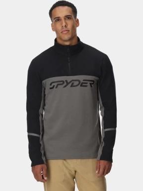 pulover polar pt. barbati Spyder Speed Fleece 1/2 Zip gri 1