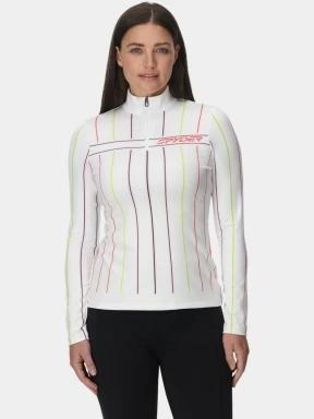 top lenjerie de corp pt. femei Spyder Vivid 1/2 Zip alb 1