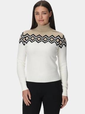 pulover tricotat pt. femei Spyder Stellar Ski Sweater alb 1