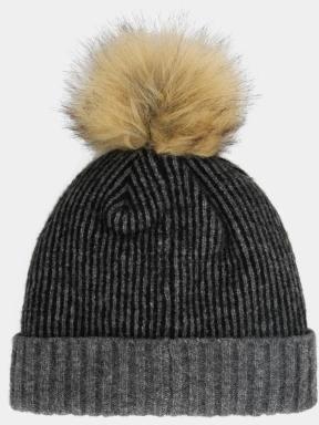 caciula cu mot Spyder Plait Pom Hat negru 3