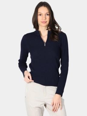 pulover tricotat pt. femei Luhta Luhta Huoponen albastru inchis 1