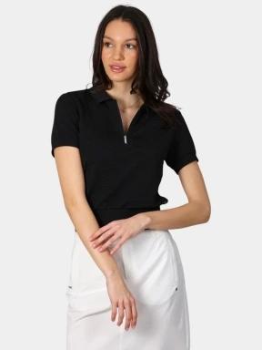 tricou cu guler pt. femei Luhta Luhta Ilmala negru 1