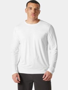 tricou cu maneci lungi pt. barbati Helly Hansen Shine Solen Ls Crew alb 1