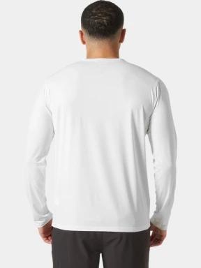 tricou cu maneci lungi pt. barbati Helly Hansen Shine Solen Ls Crew alb 3