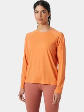 tricou cu maneci lungi pt. femei Helly Hansen W Shine Solen Ls Crew portocaliu 1