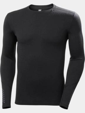 top lenjerie de corp pt. barbati Helly Hansen Lifa Merino Midweight Crew negru 1