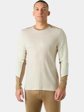 top lenjerie de corp pt. barbati Helly Hansen Lifa Merino Midweight Crew nisip 1
