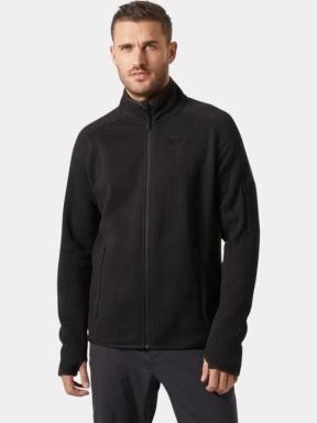 pulover polar pt. barbati Helly Hansen Varde Fleece Jacket 2.0 negru 1