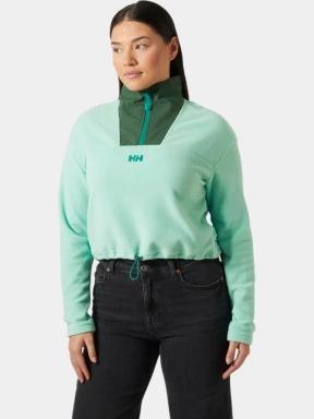 pulover polar pt. femei Helly Hansen W Daybreaker Cropped Fleece verde 1