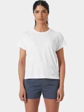tricou cu maneci scurte pt. femei Helly Hansen W Shine Solen T-Shirt alb 1