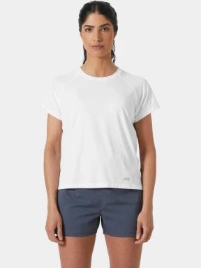 tricou pentru sport, cu maneci scurte pt. femei Helly Hansen W Shine Solen T-Shirt alb 1