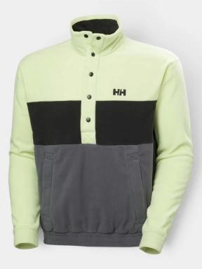 pulover polar pt. barbati Helly Hansen Daybreaker Hugg Snap Fleece verde deschis 1