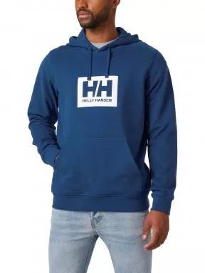 pulover cu gluga pt. barbati Helly Hansen Hh Box Hoodie albastru 1