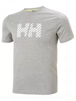 tricou cu maneci scurte pt. barbati Helly Hansen Active T-Shirt gri 1