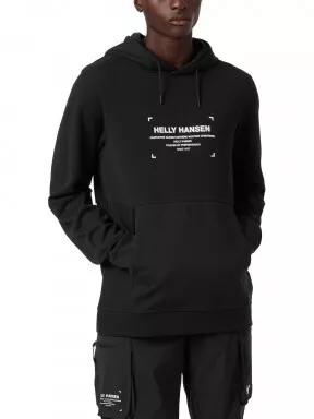 pulover cu gluga pt. barbati Helly Hansen Move Sweat Hoodie negru 1