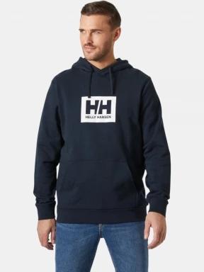 pulover cu gluga pt. barbati Helly Hansen Hh Box Hoodie albastru inchis 1