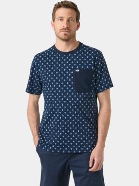 tricou cu maneci scurte pt. barbati Helly Hansen Hudson T-Shirt albastru inchis 1