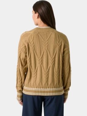 pulover tricotat pt. femei Helly Hansen W Positano Knit Sweater maro 3