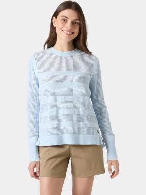 pulover tricotat pt. femei Helly Hansen W Portofino Knit Sweater albastru deschis 1