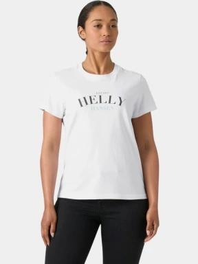 tricou cu maneci scurte pt. femei Helly Hansen W Core Graphic T-Shirt 2.0 alb 1