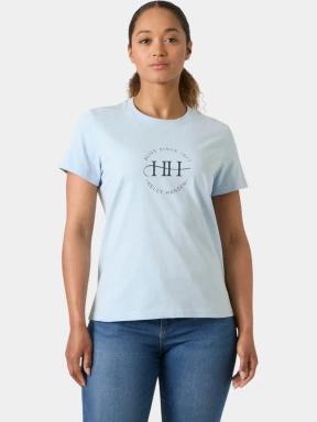 tricou cu maneci scurte pt. femei Helly Hansen W Core Graphic T-Shirt 2.0 albastru deschis 1
