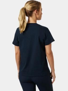 tricou cu maneci scurte pt. femei Helly Hansen W Hh Logo T-Shirt 3.0 albastru inchis 3