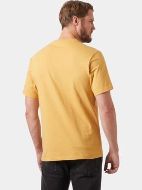 tricou cu maneci scurte pt. barbati Helly Hansen Hh Logo T-Shirt 3.0 galben 3