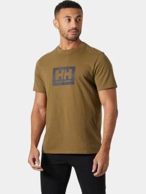 tricou cu maneci scurte pt. barbati Helly Hansen Hh Box T 2.0 oliv 1