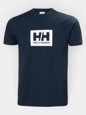 tricou cu maneci scurte pt. barbati Helly Hansen Hh Box T 2.0 albastru inchis 1