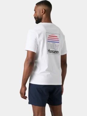 tricou cu maneci scurte pt. barbati Helly Hansen Core Graphic T 2.0 alb 3