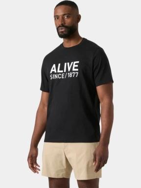 tricou cu maneci scurte pt. barbati Helly Hansen Core Graphic T 2.0 negru 1