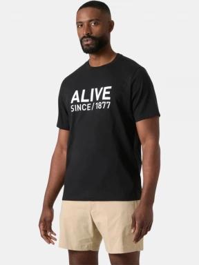 tricou cu maneci scurte pt. barbati Helly Hansen Core Graphic T 2.0 negru 1