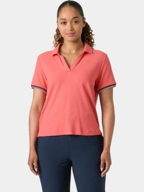 tricou cu guler pt. femei Helly Hansen W Portofino Polo roz 1