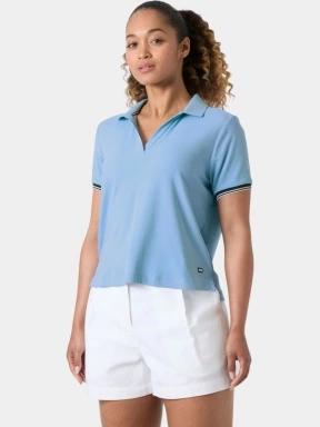 tricou cu guler pt. femei Helly Hansen W Portofino Polo albastru deschis 1