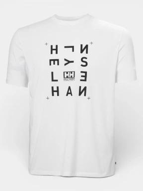 tricou cu maneci scurte pt. barbati Helly Hansen Skog Graphic T-Shirt alb 1