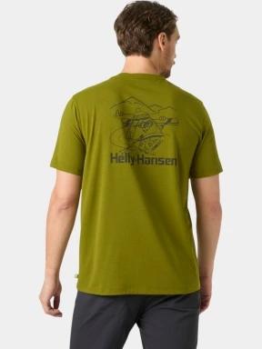 tricou cu maneci scurte pt. barbati Helly Hansen Skog Graphic T-Shirt verde 3
