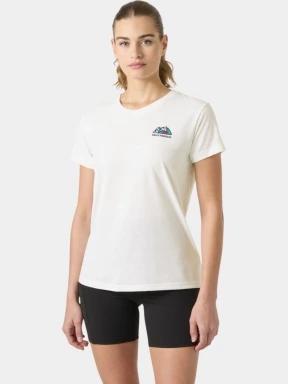 tricou cu maneci scurte pt. femei Helly Hansen W Skog Graphic Tee alb 1