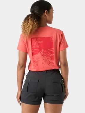 tricou cu maneci scurte pt. femei Helly Hansen W Skog Graphic Tee roz 3